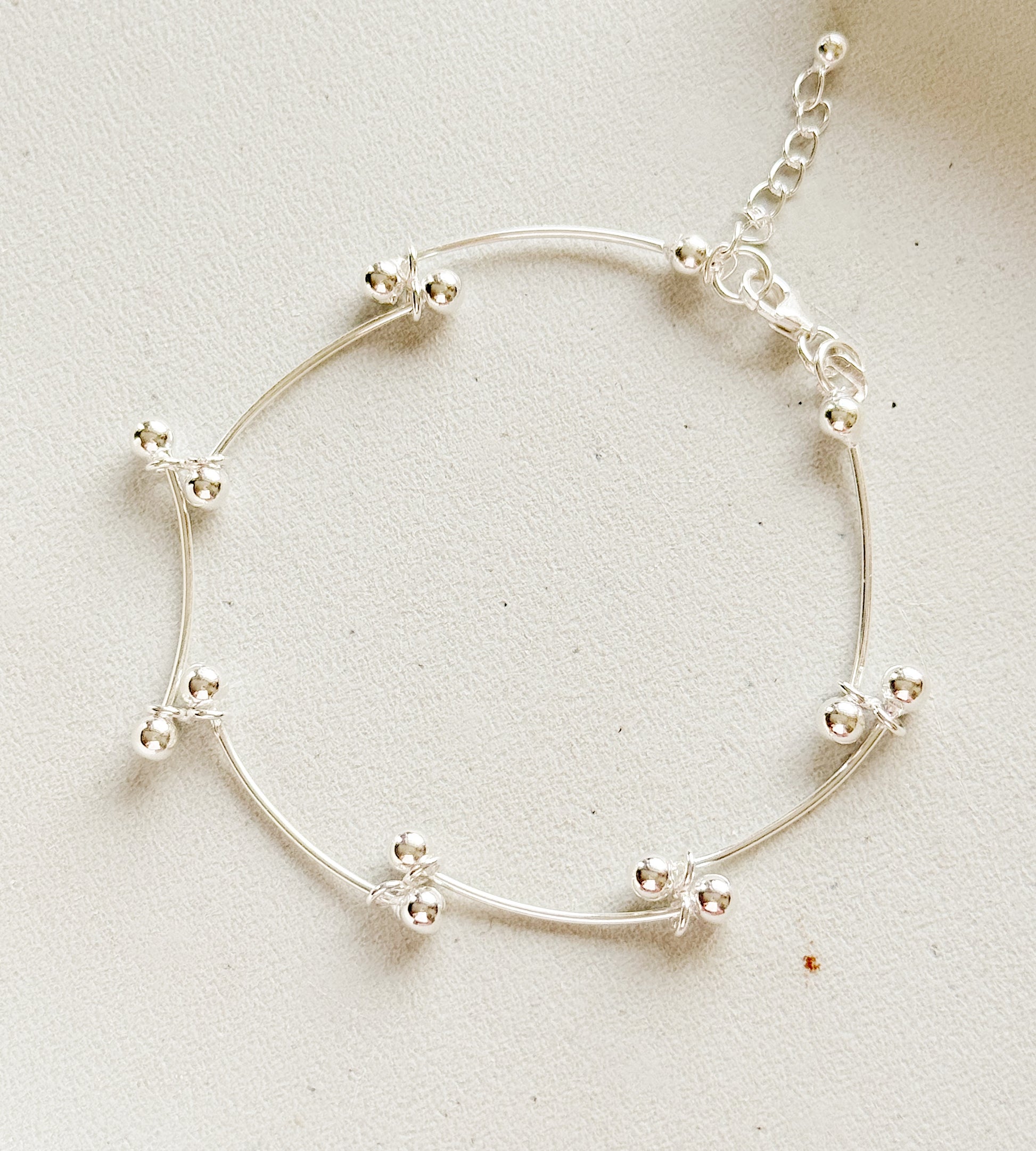 Sidabrinė apyrankė "Likimo gijos", 19 cm