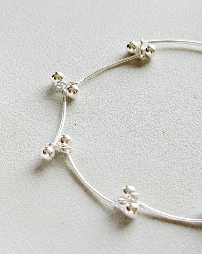 Sidabrinė apyrankė "Likimo gijos", 19 cm