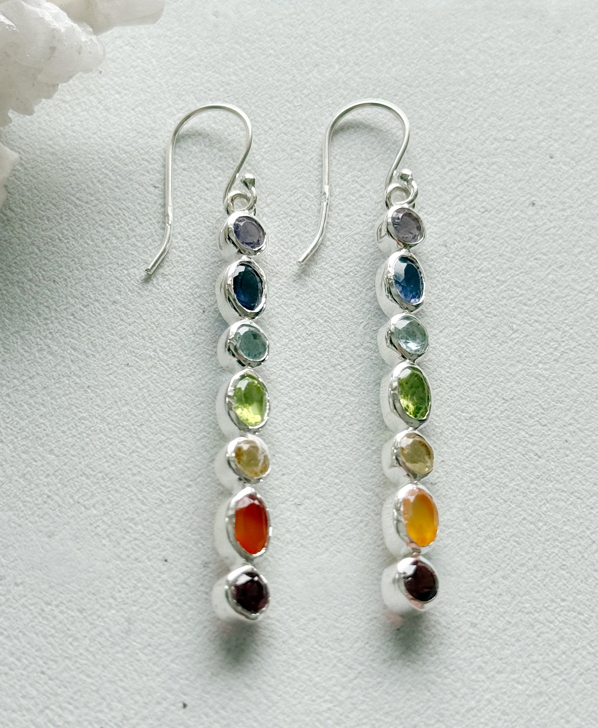 Sidabriniai auskarai “7 energijos”