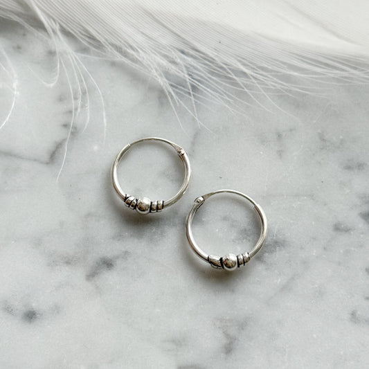 Sidabriniai auskarai "Minimalu"