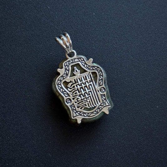 Sidabrinis Labradorito pakabukas