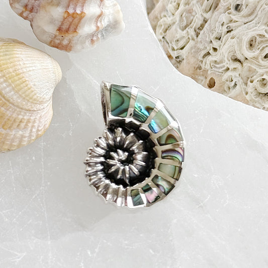 Sidabrinis perluotės pakabukas “Jūros gelmė”