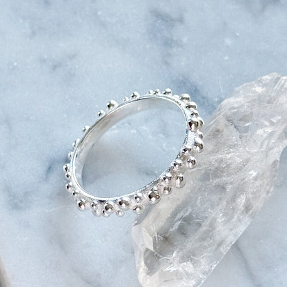 Sidabrinis žiedas “Burbuliukai II”