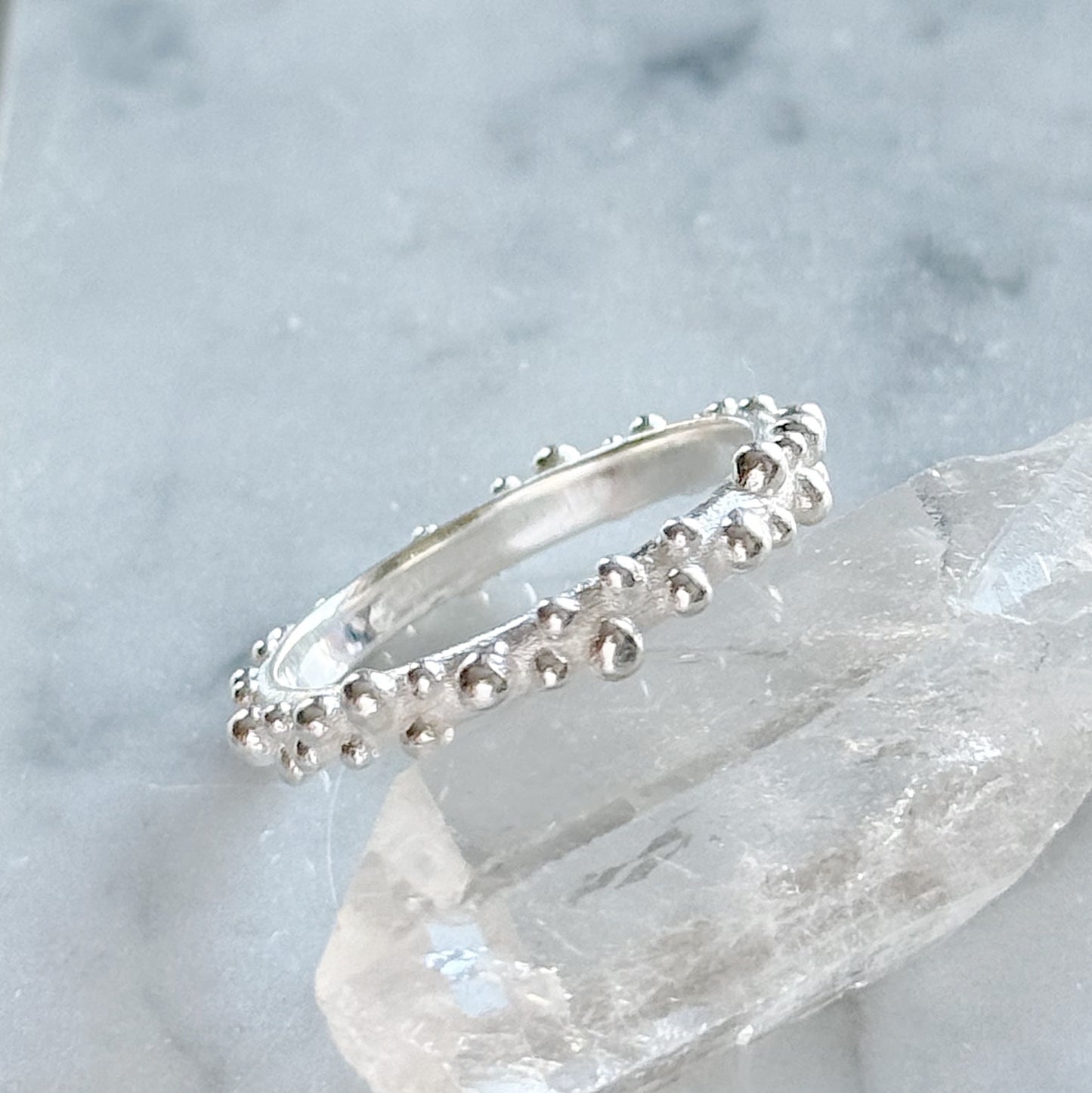 Sidabrinis žiedas “Burbuliukai II”