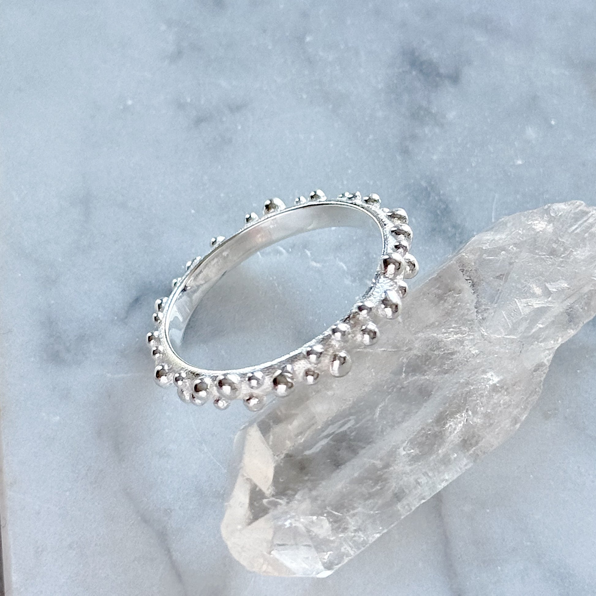 Sidabrinis žiedas “Burbuliukai II”