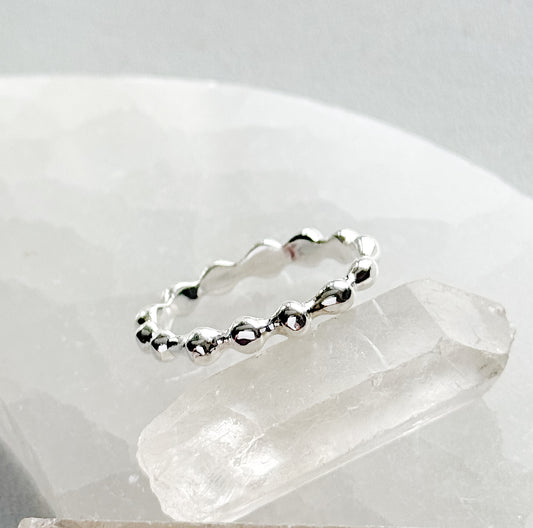 Sidabrinis žiedas “Burbuliukai”