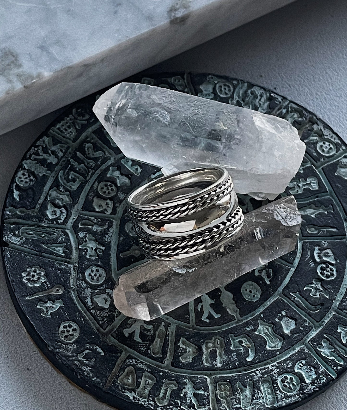 Sidabrinis žiedas "Juostos"