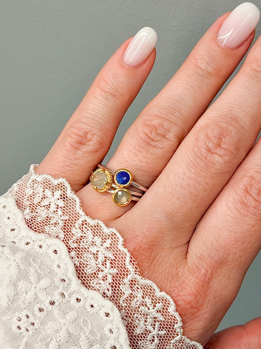 Sidabrinis žiedas su Labradoritu “Intuicija”