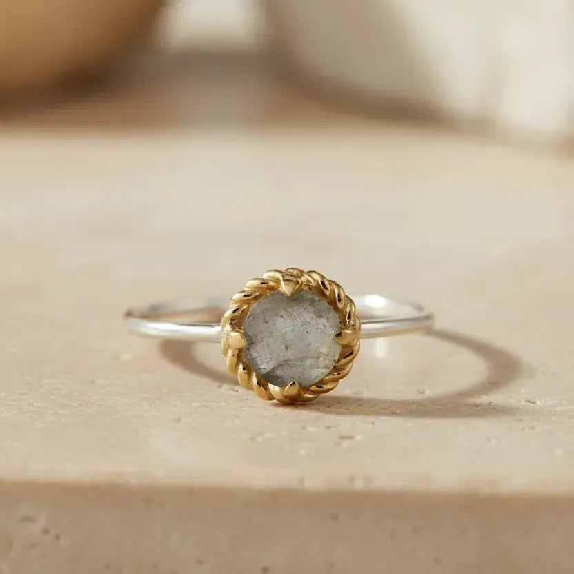 Sidabrinis žiedas su Labradoritu “Intuicija”