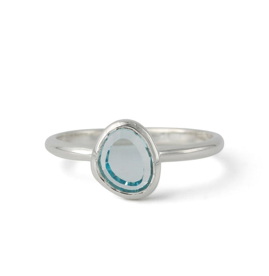 Sidabrinis žiedas su Topazu