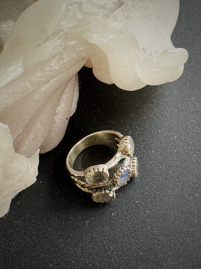 Sidabrinis žiedas su labradoritu “Penki”