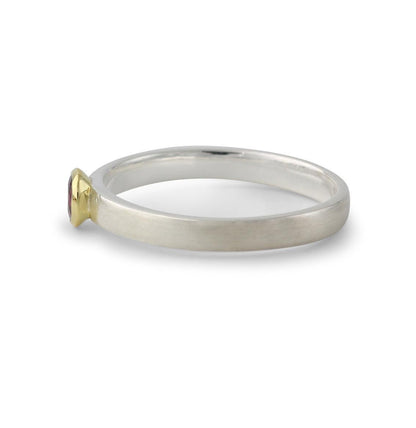 Sidabrinis žiedas su rodolitu “Širdies balsas”