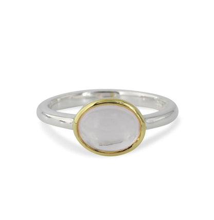 Sidabrinis žiedas su rožiniu kvarcu “Švelnumas”