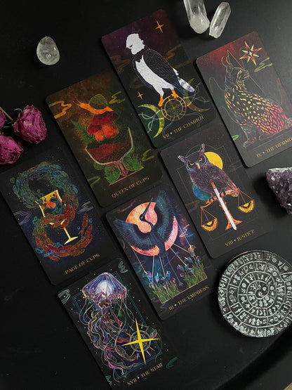 Taro kortos „Oriens Animal Tarot - Ambi Sun"