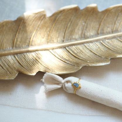 Žiedas su labradoritu "Magiškas"