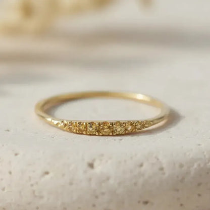 Žiedas su citrinu "Kibirkštis"