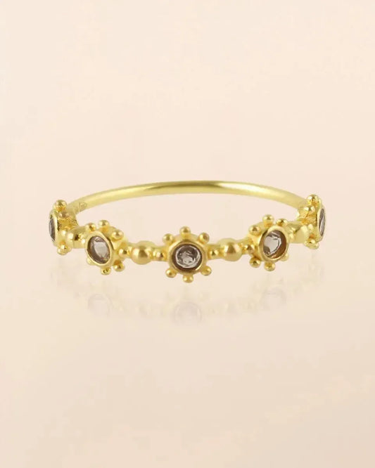 Žiedas su labradoritu "Apsauga"