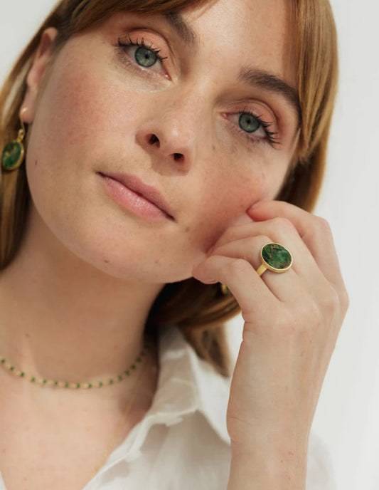 Žadeito žiedas “Žydinti Pilnatis”