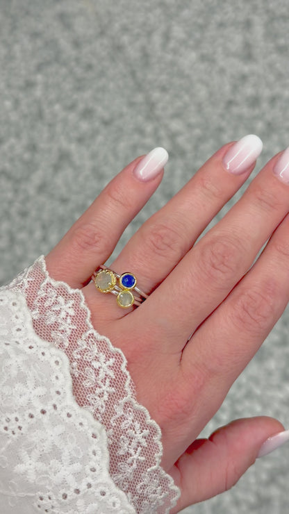 Sidabrinis žiedas su Labradoritu “Intuicija”